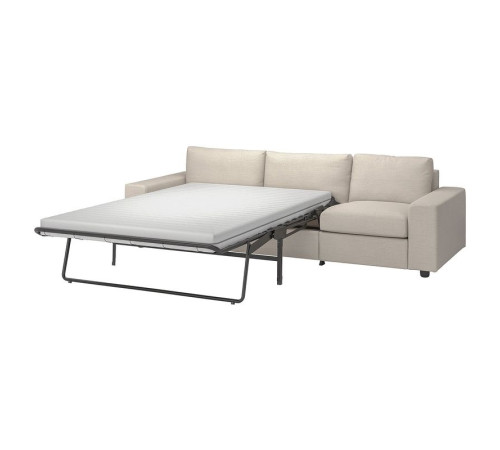 Sofa 3-osobowa, rozkładana, z szerokimi podłokietnikami/Gunnared beżowy VIMLE 795.452.15