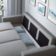 Sofa 3-osobowa, rozkładana, Tibbleby beżowy/szary BÅRSLÖV 805.415.89