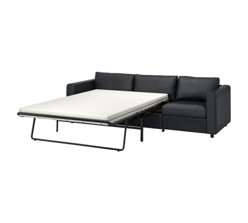 Sofa 3-osobowa, rozkładana, Grann/Bomstad czarny VIMLE 894.773.72
