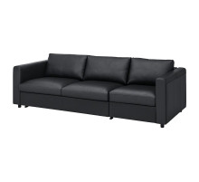 Sofa 3-osobowa, rozkładana, Grann/Bomstad czarny VIMLE 894.773.72