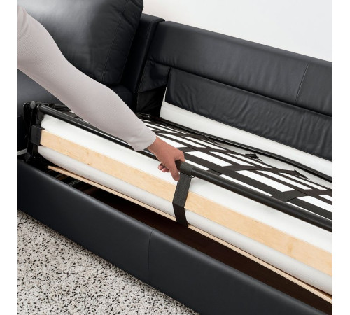 Sofa 3-osobowa, rozkładana, Grann/Bomstad czarny VIMLE 894.773.72