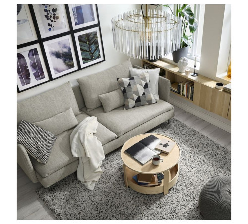 Sofa 3-osobowa, rozkładana, Viarp beż/brąz SÖDERHAMN 895.800.67
