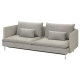 Sofa 3-osobowa, rozkładana, Viarp beż/brąz SÖDERHAMN 895.800.67