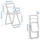 Krzesło składane, zielony VIHALS 005.927.52