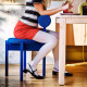 Стул, неоново-синий/Knäbäck неоново-синий IKEA PS 2026 206.178.79
