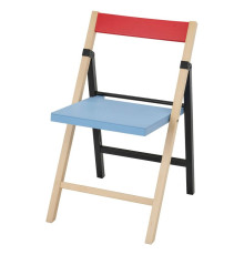 Складной стул, березово-синий/черно-красный IKEA PS 2026 106.178.94