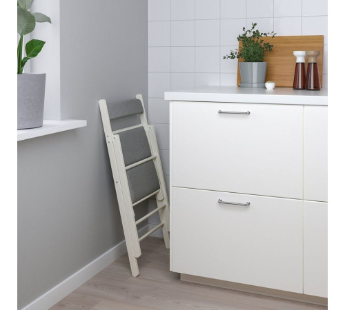 Krzesło składane, biały/Knisa jasnoszary FRÖSVI 205.343.32