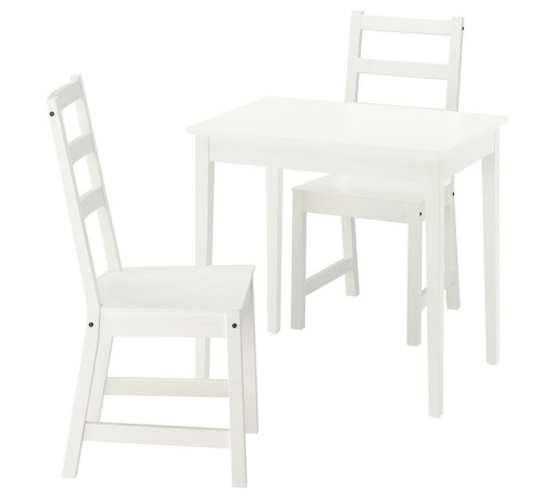 Stół i 2 krzesła, biały/biały NÄSINGE / NORDVIKEN 395.969.33