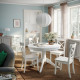 Stół i 4 krzesła, biały/biały ROSENTORP / ROSENTORP 496.101.32