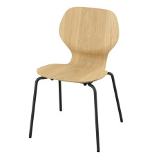 Krzesło, okl dęb/rura metalowa/czarnoszary SKÅLSTA 096.087.44