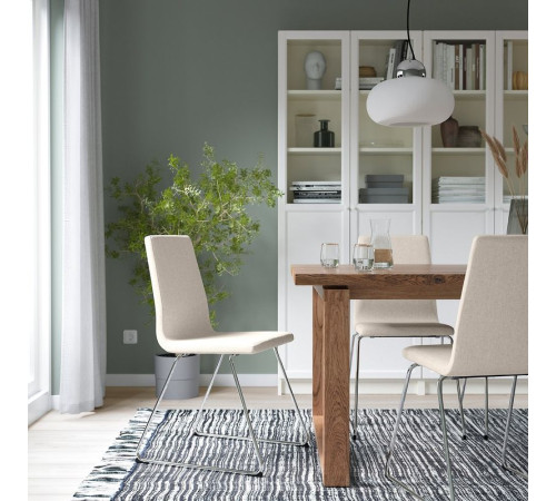 Krzesło, chrom/Gunnared beżowy LILLÅNÄS 005.347.57