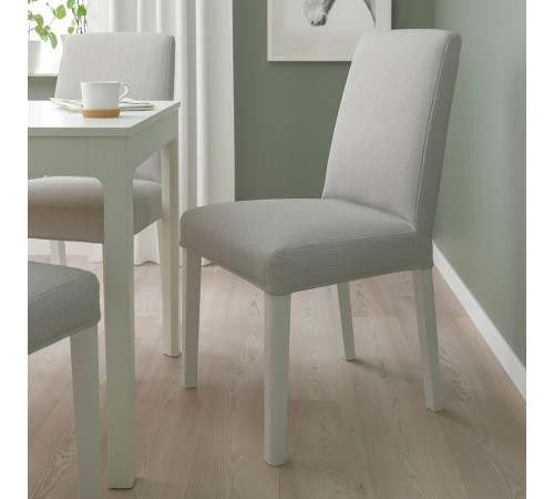 Krzesło, biały/Orrsta jasnoszary BERGMUND 093.877.33