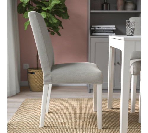 Krzesło, biały/Orrsta jasnoszary BERGMUND 093.877.33