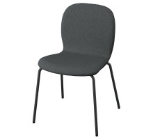 Krzesło, Knäbäck ciemnoszary/rura metalowa/czarnoszary SKÅLSTA 195.907.72