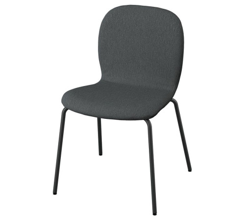 Krzesło, Knäbäck ciemnoszary/rura metalowa/czarnoszary SKÅLSTA 195.907.72