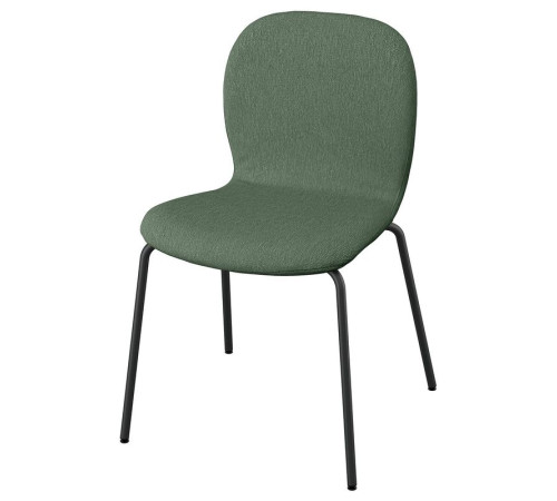 Krzesło, Knäbäck szarozielony/rura metalowa/czarnoszary SKÅLSTA 296.087.43