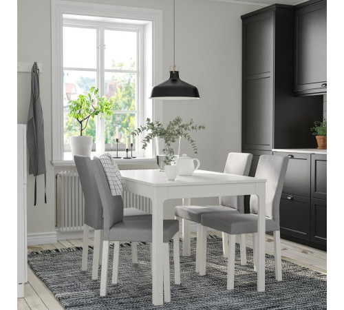 Krzesło, biały/Knisa jasnoszary KÄTTIL 605.003.25