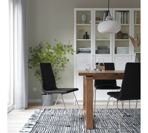Krzesło, chrom/Bomstad czarny LILLÅNÄS 705.347.54