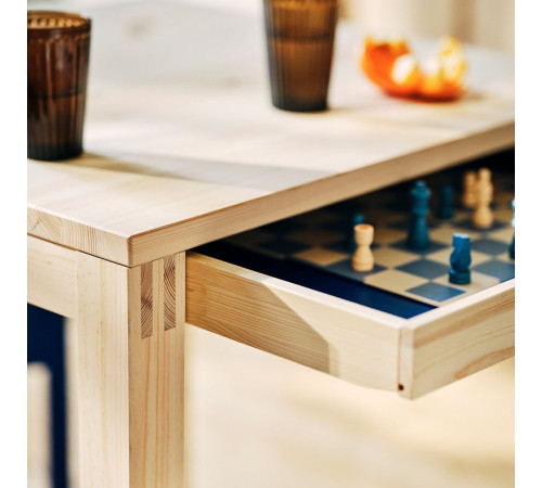 Stół z szufladą, sosna pokryty bezbarwnym lakierem IKEA PS 2026 406.178.78