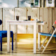 Stół z szufladą, sosna pokryty bezbarwnym lakierem IKEA PS 2026 406.178.78