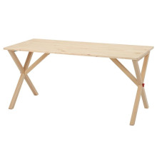 Складной стол из сосны, покрытый прозрачным лаком, IKEA PS 2026 006.178.61