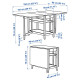 Stół z miejscem do przechowywania, ciemnobrązowy bejcowane/okleina bukowa NÄSINGE 605.875.40