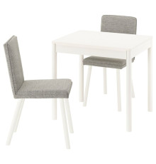 Стол и 2 стула, кремовый/бежевый/коричнево-кремовый TONSTAD / TONSTAD 395.965.89