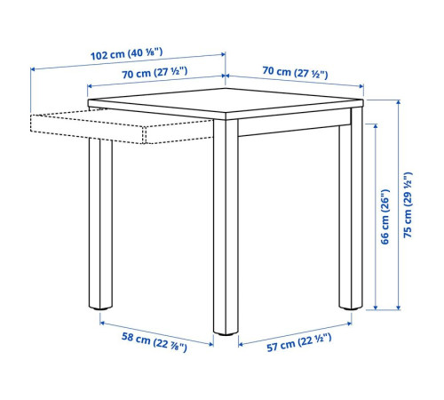 Stół i 2 krzesła, sosna/Knäbäck jaskrawozielony IKEA PS 2026 696.343.92