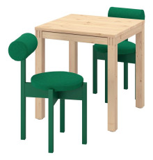 Стол и 2 стула, сосна/Knäbäck ярко-зеленого цвета, IKEA PS 2026, 696.343.92