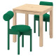 Stół i 2 krzesła, sosna/Knäbäck jaskrawozielony IKEA PS 2026 696.343.92