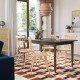 Stół i 4 krzesła, brązowy buk/okl brzoz SKANSNÄS / HÖGVED 096.343.90