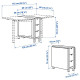 Stół i 4 krzesła, brzoza/buk NORDEN / FRÖSVI 295.688.98