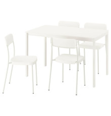 Стол и 4 стула, белый/белый VIHALS / VIHALS 395.899.56