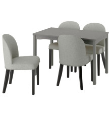 Stół i 4 krzesła HAUGA / ROSENTORP 396.250.49