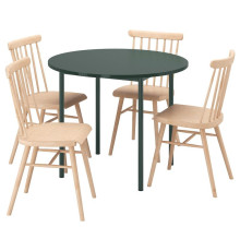 Стол и 4 стула, зеленый/сосна IKEA PS 2026 / HÖGVED 396.344.16