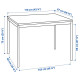 Stół i 4 krzesła, czarny czarny/czerwonobrązowy SANDSBERG 496.083.89