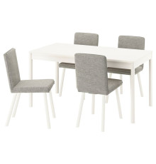 Стол и 4 стула, кремовый/бежевый/коричнево-кремовый TONSTAD / TONSTAD 595.966.49