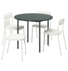 Стол и 4 стула, зелено-белый, IKEA PS 2026 / VIHALS 596.344.15