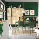 Stół i 4 krzesła, zielony/zielony Tibbleby szarozielony VIHALS / VIHALS 795.899.64