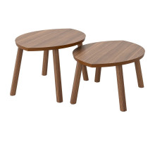 Stoliki, 2 szt., okleina orzechowa STOCKHOLM 102.397.13