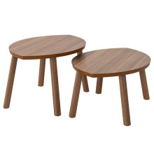 Stoliki, 2 szt., okleina orzechowa STOCKHOLM 102.397.13