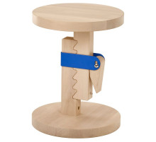Stołek, regulacja wysokości brzoza/pokryty bezbarwnym lakierem jaskrawoniebieski IKEA PS 2026 206.179.16
