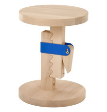Stołek, regulacja wysokości brzoza/pokryty bezbarwnym lakierem jaskrawoniebieski IKEA PS 2026 206.179.16