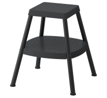 Taboret ze schodkiem, czterostronny czarnoszary HADDARP 605.819.44