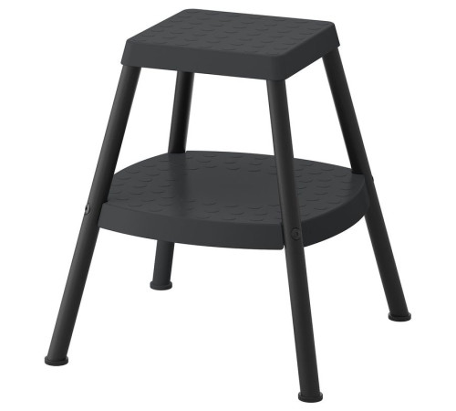 Taboret ze schodkiem, czterostronny czarnoszary HADDARP 605.819.44