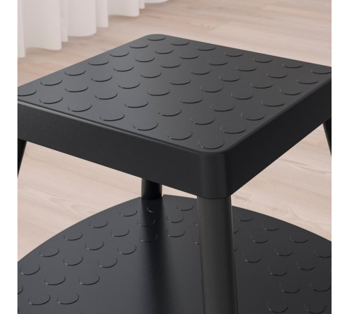 Taboret ze schodkiem, czterostronny czarnoszary HADDARP 605.819.44