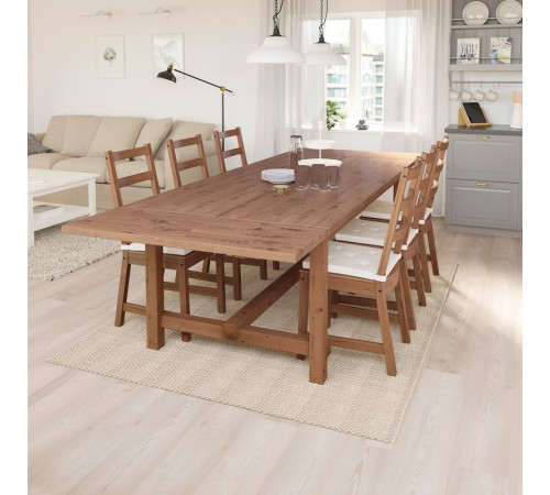 Stół rozkładany, bejca patynowa NORDVIKEN 004.885.43