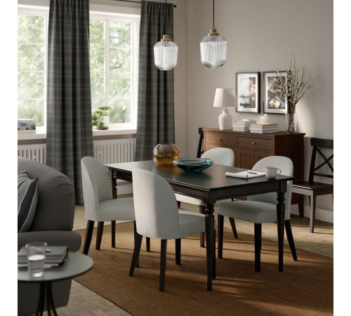 Stół rozkładany, czarny ROSENTORP 805.899.01