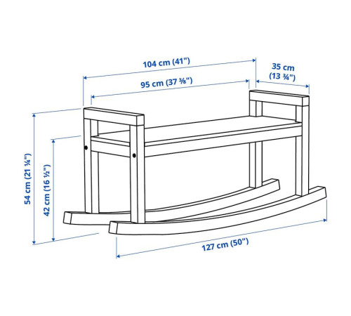 Ławka, sosna pokryty bezbarwnym lakierem IKEA PS 2026 306.178.93
