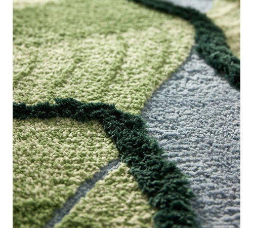 Ковер с длинным ворсом, зеленый GREJSIMOJS 006.020.01